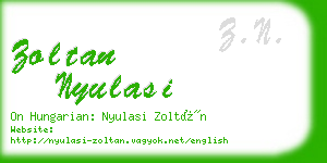 zoltan nyulasi business card